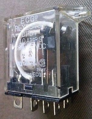 ECG 릴레이 RLY2343F DPDT 10AMPS 코일 24 VDC NORITSU MINILAB 협력 업체